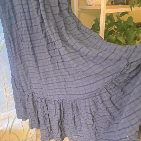 Free People | Blue Plaid Dress - Picture 4 of 9